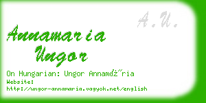 annamaria ungor business card